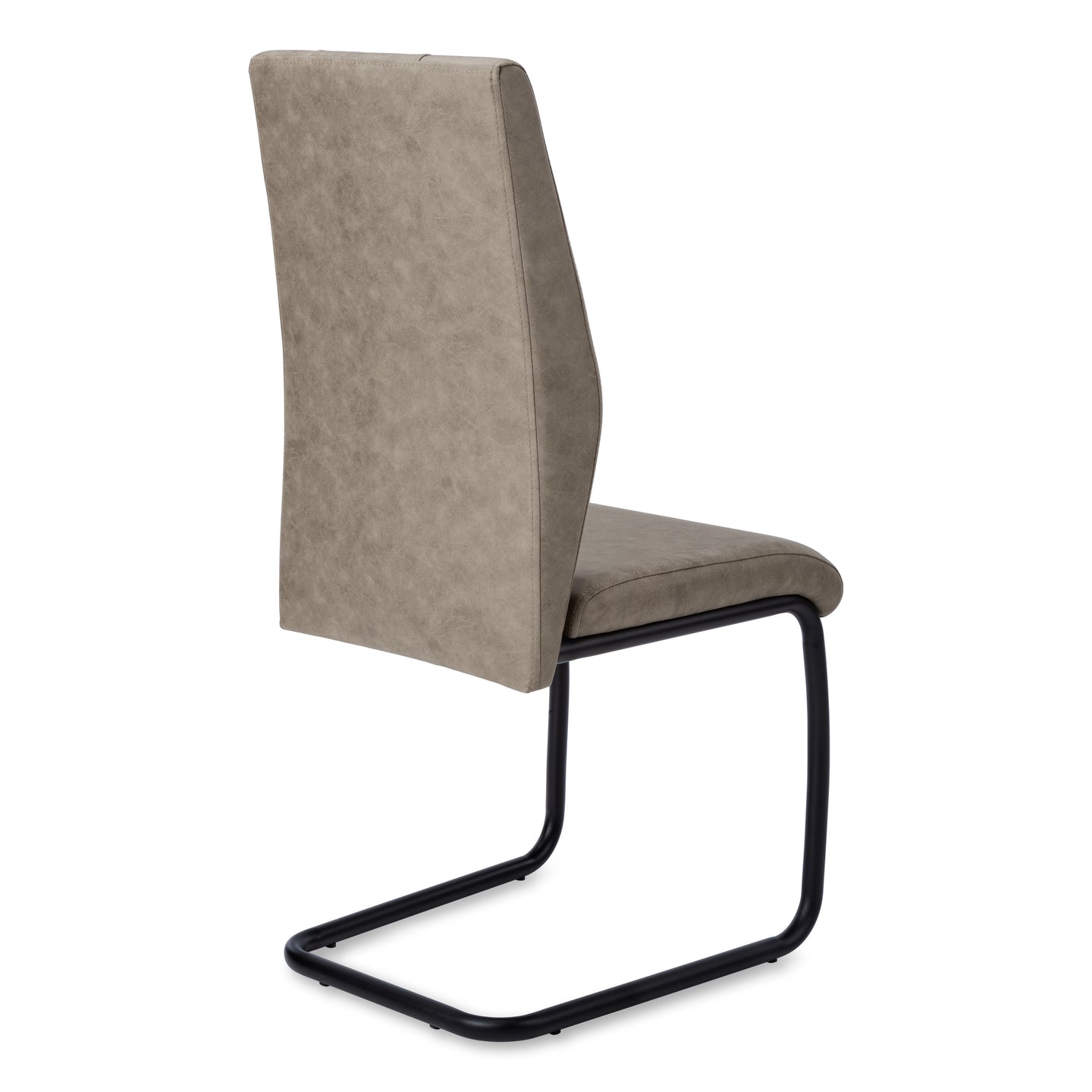 I 1114 Dining Chair - 2pcs / 39"H / Taupe Fabric / Black Metal - Furniture Depot (7881067069688)