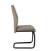 I 1114 Dining Chair - 2pcs / 39"H / Taupe Fabric / Black Metal - Furniture Depot (7881067069688)