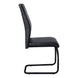 I 1123 Dining Chair - 2pcs / 39"H / Black Leather-Look / Metal - Furniture Depot (7881067823352)