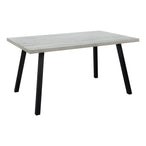I 1136 Dining Table - 36"X 60" / Grey / Black Metal - Furniture Depot (7881068249336)