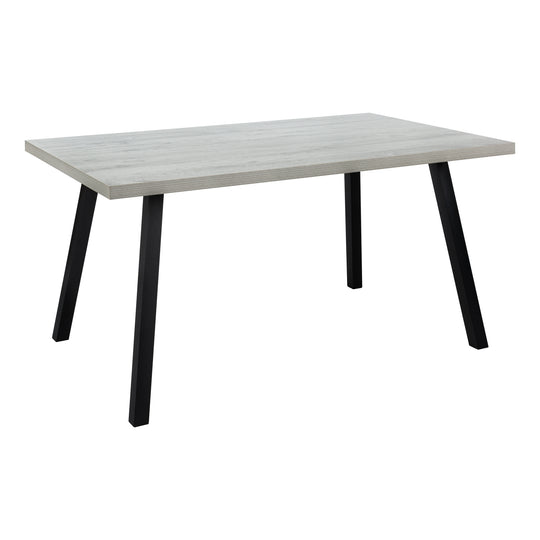 I 1136 Dining Table - 36"X 60" / Grey / Black Metal - Furniture Depot (7881068249336)