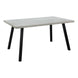 I 1136 Dining Table - 36"X 60" / Grey / Black Metal - Furniture Depot (7881068249336)