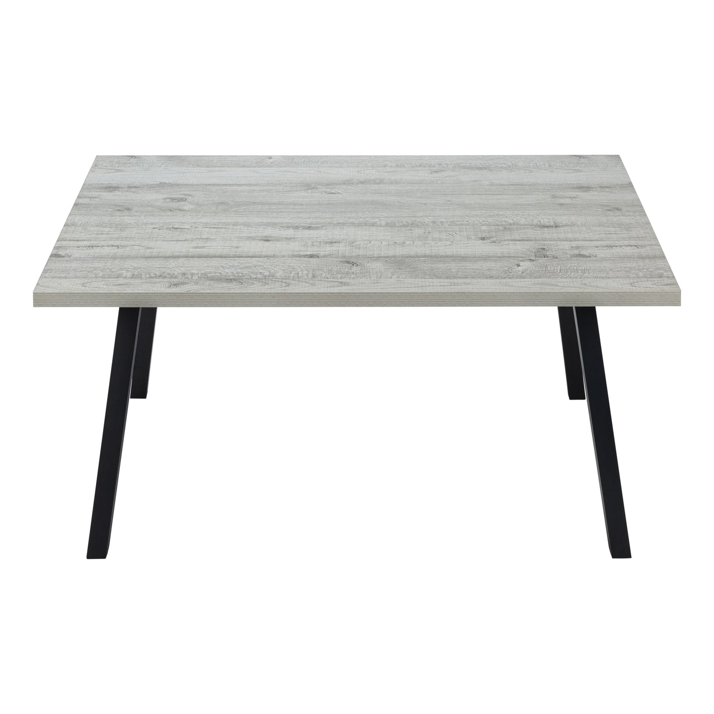 I 1136 Dining Table - 36"X 60" / Grey / Black Metal - Furniture Depot (7881068249336)