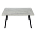 I 1136 Dining Table - 36"X 60" / Grey / Black Metal - Furniture Depot (7881068249336)