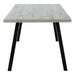 I 1136 Dining Table - 36"X 60" / Grey / Black Metal - Furniture Depot (7881068249336)