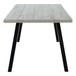 I 1136 Dining Table - 36"X 60" / Grey / Black Metal - Furniture Depot (7881068249336)