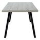 I 1136 Dining Table - 36"X 60" / Grey / Black Metal - Furniture Depot (7881068249336)