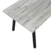 I 1136 Dining Table - 36"X 60" / Grey / Black Metal - Furniture Depot (7881068249336)