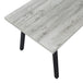 I 1136 Dining Table - 36"X 60" / Grey / Black Metal - Furniture Depot (7881068249336)