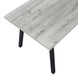 I 1136 Dining Table - 36"X 60" / Grey / Black Metal - Furniture Depot (7881068249336)