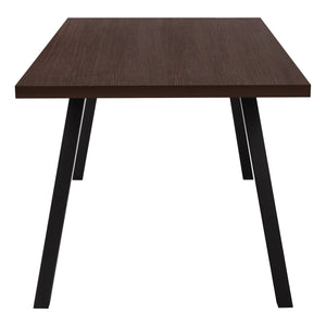 I 1138 Dining Table - 36"X 60" / Espresso / Black Metal - Furniture Depot (7881068511480)