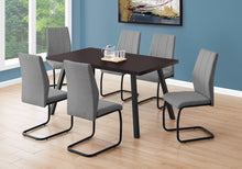 Load image into Gallery viewer, I 1138 Dining Table - 36&quot;X 60&quot; / Espresso / Black Metal - Furniture Depot (7881068511480)