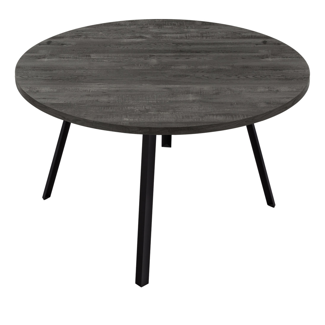 I 1153 Dining Table - 48"Dia/ Black Reclaimed Wood / Black Metal - Furniture Depot (7881068871928)