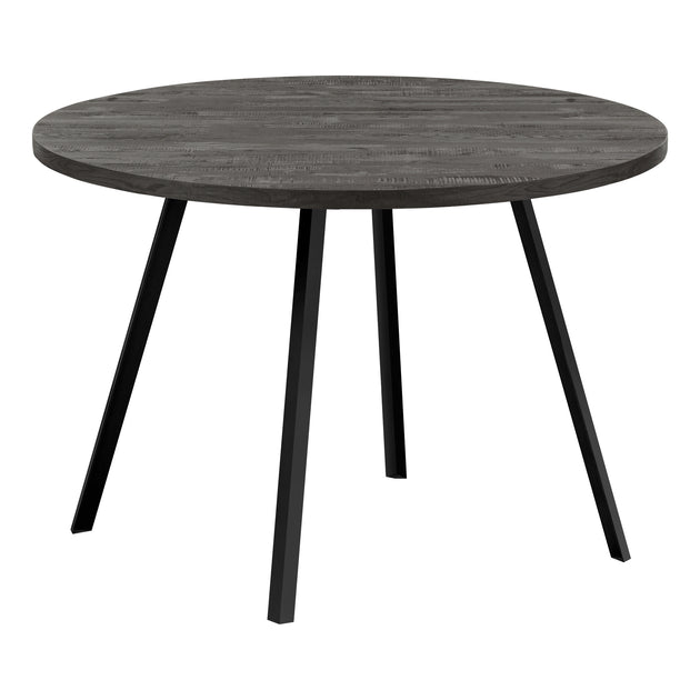 I 1153 Dining Table - 48"Dia/ Black Reclaimed Wood / Black Metal - Furniture Depot (7881068871928)
