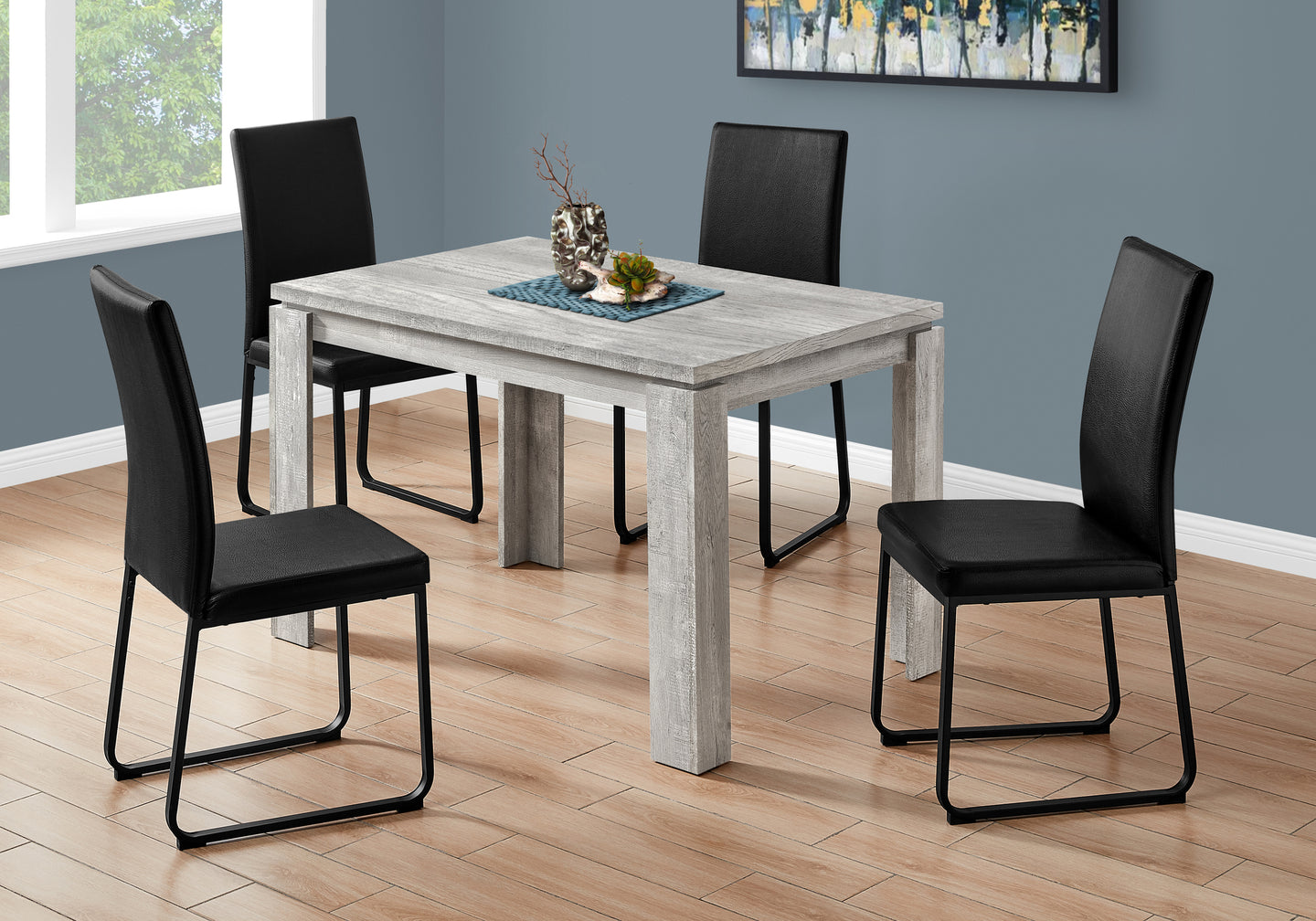 I 1164 Dining Table - 32"X 48" / Grey Reclaimed Wood-Look - Furniture Depot (7881069232376)