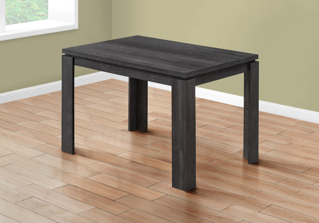 I 1166 Dining Table - 32"X 48" / Black Reclaimed Wood-Look - Furniture Depot