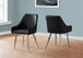 I 1185 Dining Chair - 2pcs / 33"H / Black Leather-Look / Chrome - Furniture Depot (7881069953272)