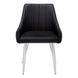 I 1185 Dining Chair - 2pcs / 33"H / Black Leather-Look / Chrome - Furniture Depot (7881069953272)