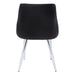 I 1185 Dining Chair - 2pcs / 33"H / Black Leather-Look / Chrome - Furniture Depot (7881069953272)