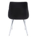 I 1185 Dining Chair - 2pcs / 33"H / Black Leather-Look / Chrome - Furniture Depot (7881069953272)