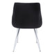 I 1185 Dining Chair - 2pcs / 33"H / Black Leather-Look / Chrome - Furniture Depot (7881069953272)