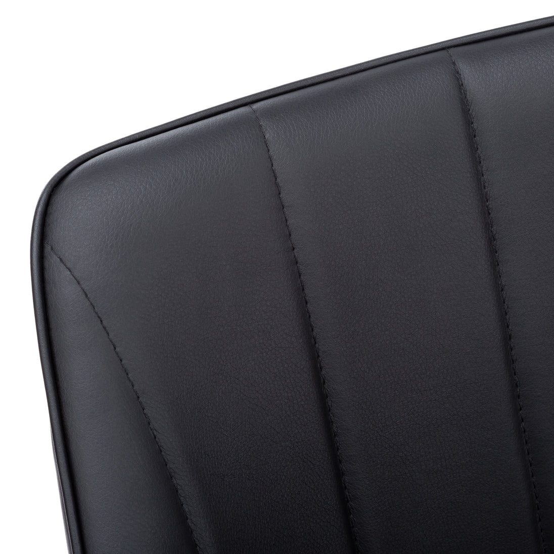 I 1185 Dining Chair - 2pcs / 33"H / Black Leather-Look / Chrome - Furniture Depot (7881069953272)