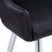 I 1185 Dining Chair - 2pcs / 33"H / Black Leather-Look / Chrome - Furniture Depot (7881069953272)