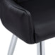 I 1185 Dining Chair - 2pcs / 33"H / Black Leather-Look / Chrome - Furniture Depot (7881069953272)
