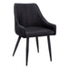 I 1187 Dining Chair - 2pcs / 33"H / Black Leather-Look / Black - Furniture Depot (7881070149880)
