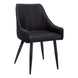 I 1187 Dining Chair - 2pcs / 33"H / Black Leather-Look / Black - Furniture Depot (7881070149880)