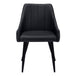 I 1187 Dining Chair - 2pcs / 33"H / Black Leather-Look / Black - Furniture Depot (7881070149880)
