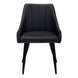 I 1187 Dining Chair - 2pcs / 33"H / Black Leather-Look / Black - Furniture Depot (7881070149880)