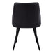 I 1187 Dining Chair - 2pcs / 33"H / Black Leather-Look / Black - Furniture Depot (7881070149880)
