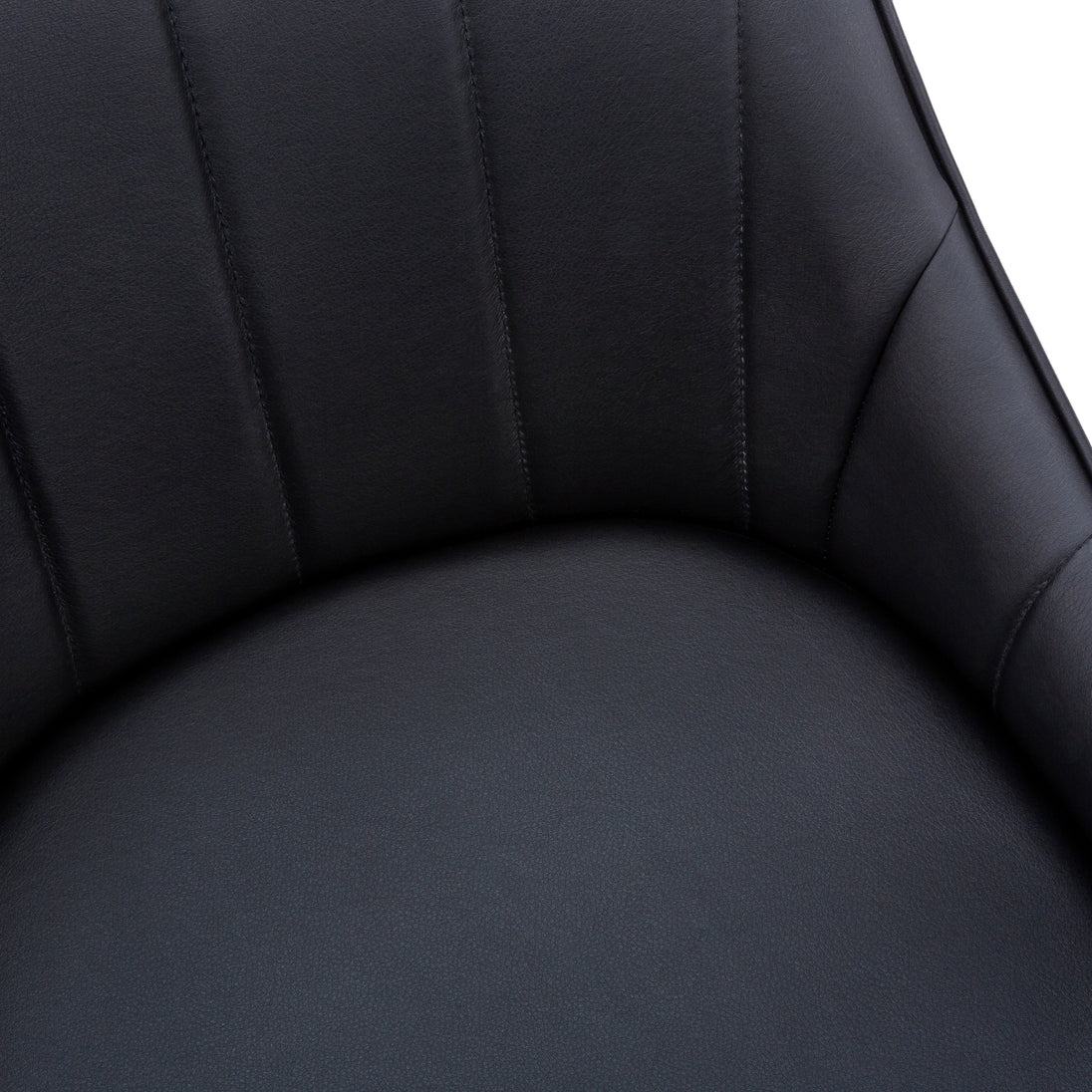 I 1187 Dining Chair - 2pcs / 33"H / Black Leather-Look / Black - Furniture Depot (7881070149880)