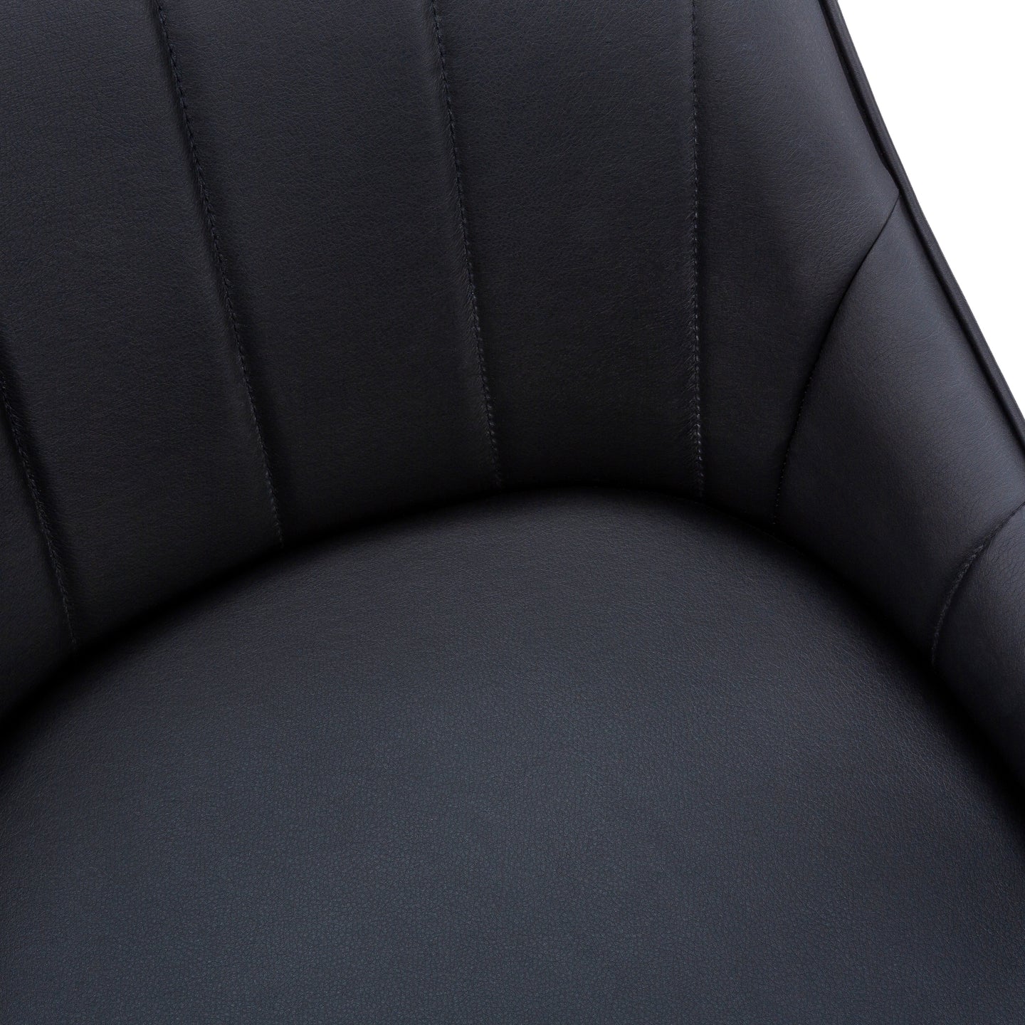 I 1187 Dining Chair - 2pcs / 33"H / Black Leather-Look / Black - Furniture Depot (7881070149880)