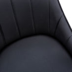 I 1187 Dining Chair - 2pcs / 33"H / Black Leather-Look / Black - Furniture Depot (7881070149880)