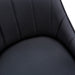 I 1187 Dining Chair - 2pcs / 33"H / Black Leather-Look / Black - Furniture Depot (7881070149880)