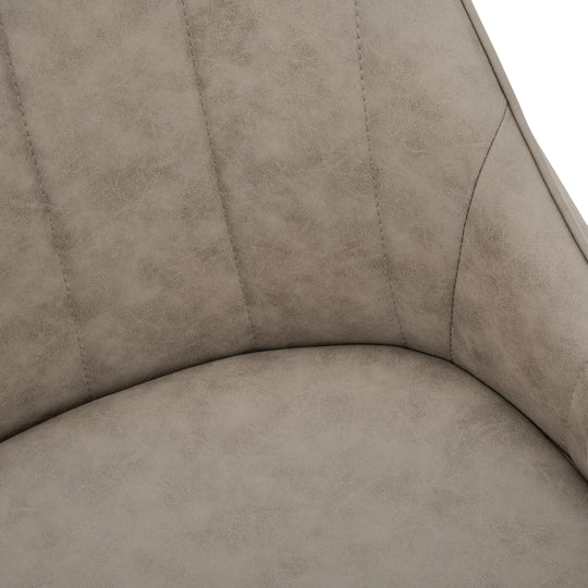 I 1188 Dining Chair - 2pcs / 33"H / Taupe Fabric / Black Metal - Furniture Depot (7881070379256)