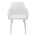 I 1190 Dining Chair - 2pcs / 33"H / White Leather-Look / Chrome - Furniture Depot (7881070477560)