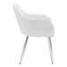 I 1190 Dining Chair - 2pcs / 33"H / White Leather-Look / Chrome - Furniture Depot (7881070477560)