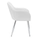 I 1190 Dining Chair - 2pcs / 33"H / White Leather-Look / Chrome - Furniture Depot (7881070477560)