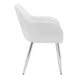 I 1190 Dining Chair - 2pcs / 33"H / White Leather-Look / Chrome - Furniture Depot (7881070477560)