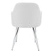 I 1190 Dining Chair - 2pcs / 33"H / White Leather-Look / Chrome - Furniture Depot (7881070477560)