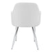 I 1190 Dining Chair - 2pcs / 33"H / White Leather-Look / Chrome - Furniture Depot (7881070477560)