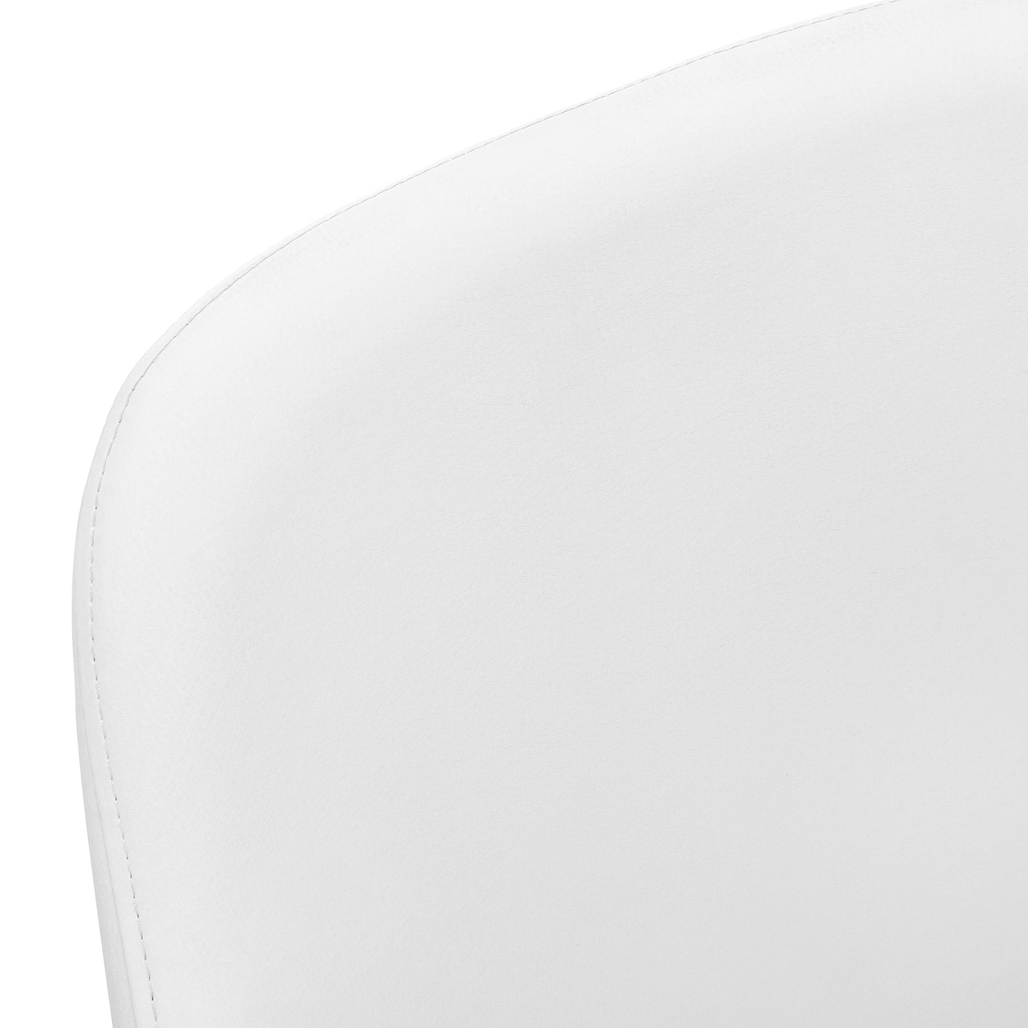 I 1190 Dining Chair - 2pcs / 33"H / White Leather-Look / Chrome - Furniture Depot (7881070477560)
