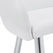 I 1190 Dining Chair - 2pcs / 33"H / White Leather-Look / Chrome - Furniture Depot (7881070477560)