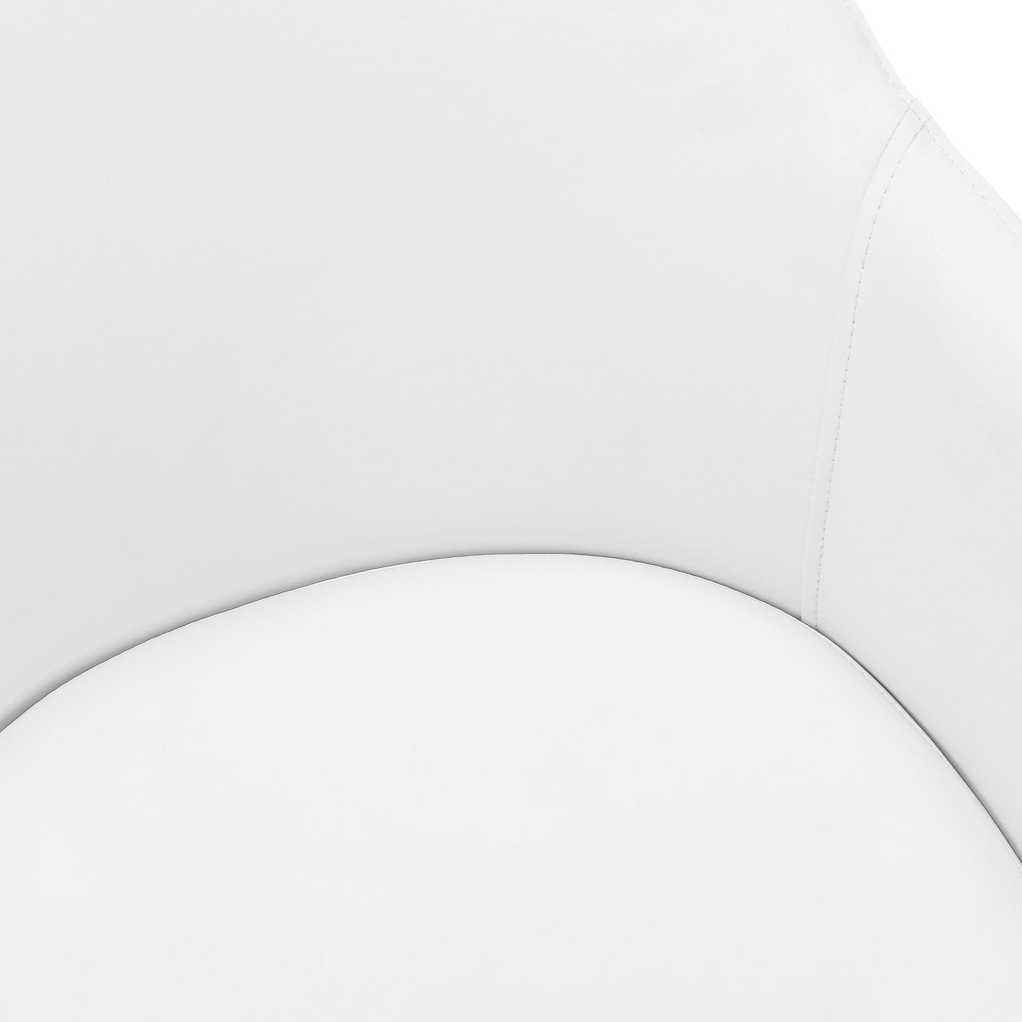 I 1190 Dining Chair - 2pcs / 33"H / White Leather-Look / Chrome - Furniture Depot (7881070477560)