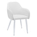 I 1190 Dining Chair - 2pcs / 33"H / White Leather-Look / Chrome - Furniture Depot (7881070477560)