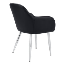 Load image into Gallery viewer, I 1191 Dining Chair - 2pcs / 33&quot;H / Black Leather-Look / Chrome - Furniture Depot (7881070674168)