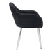 I 1191 Dining Chair - 2pcs / 33"H / Black Leather-Look / Chrome - Furniture Depot (7881070674168)